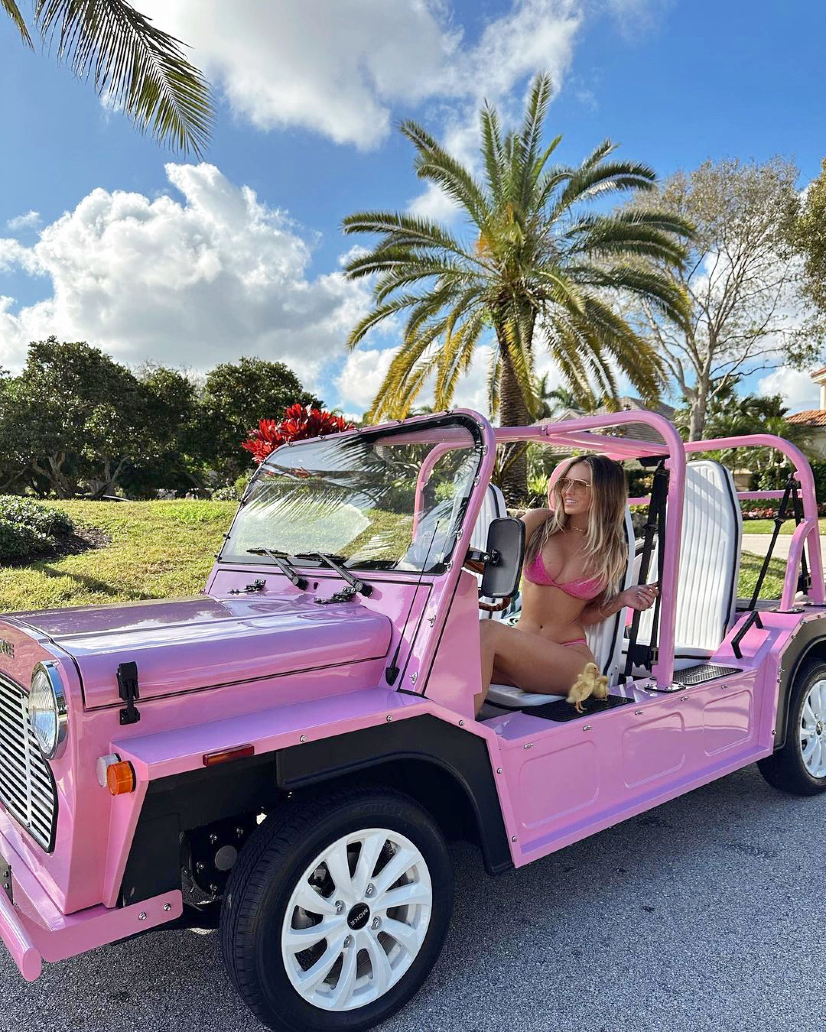 Pink Moke Golf Carts, Moke America of Lewes